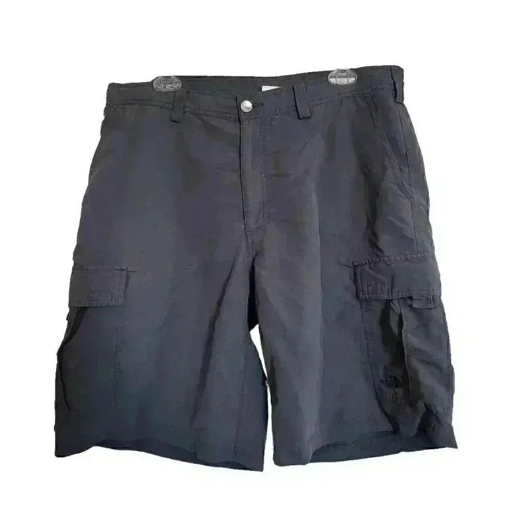 The North Face Men's Charcoal Nylon Cargo Shorts